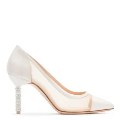 Sophia Webster JASMINE CRYSTAL MID PUMP< BRIDAL|PUMPS