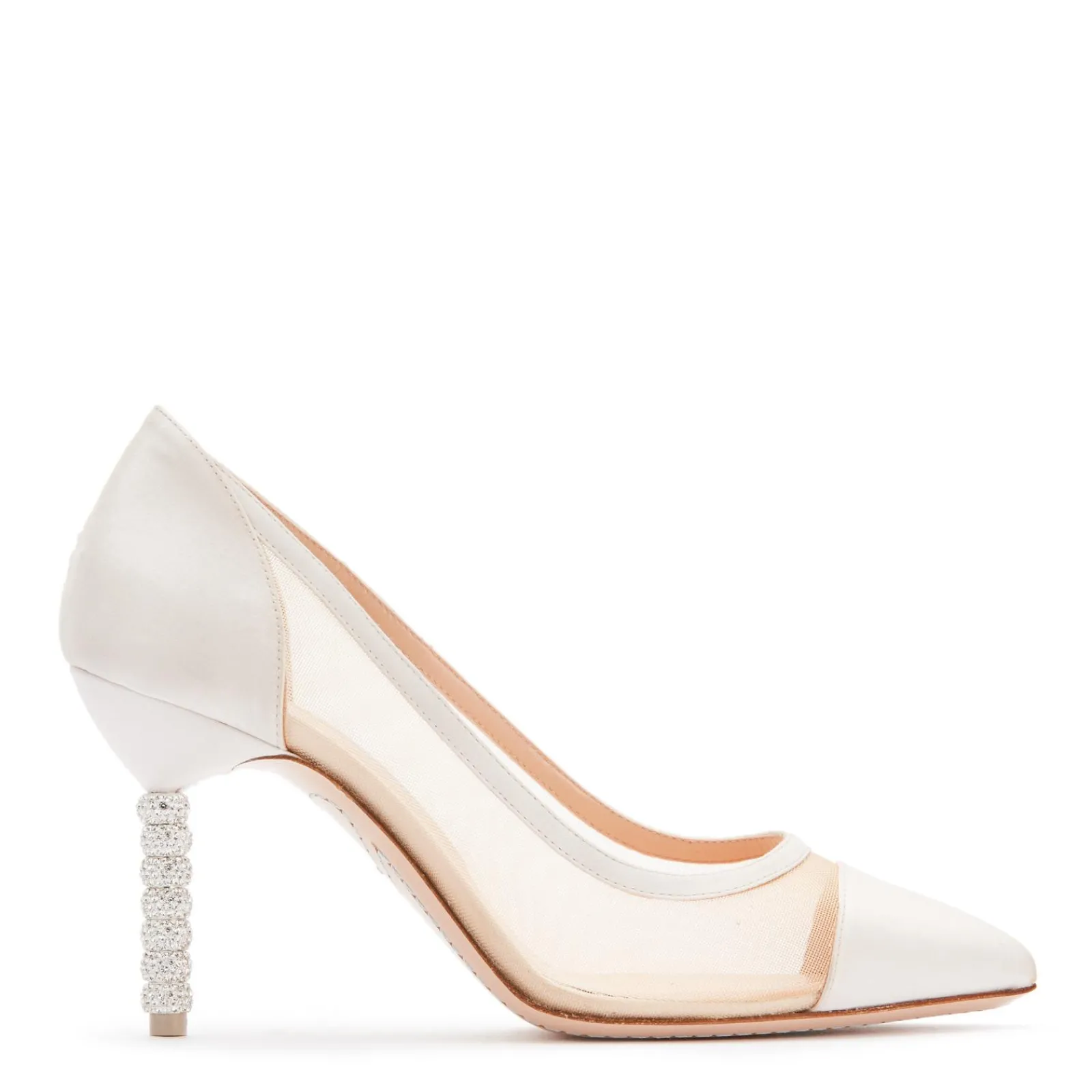 Sophia Webster JASMINE CRYSTAL MID PUMP< BRIDAL|PUMPS