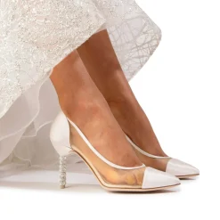 Sophia Webster JASMINE CRYSTAL MID PUMP< BRIDAL|PUMPS