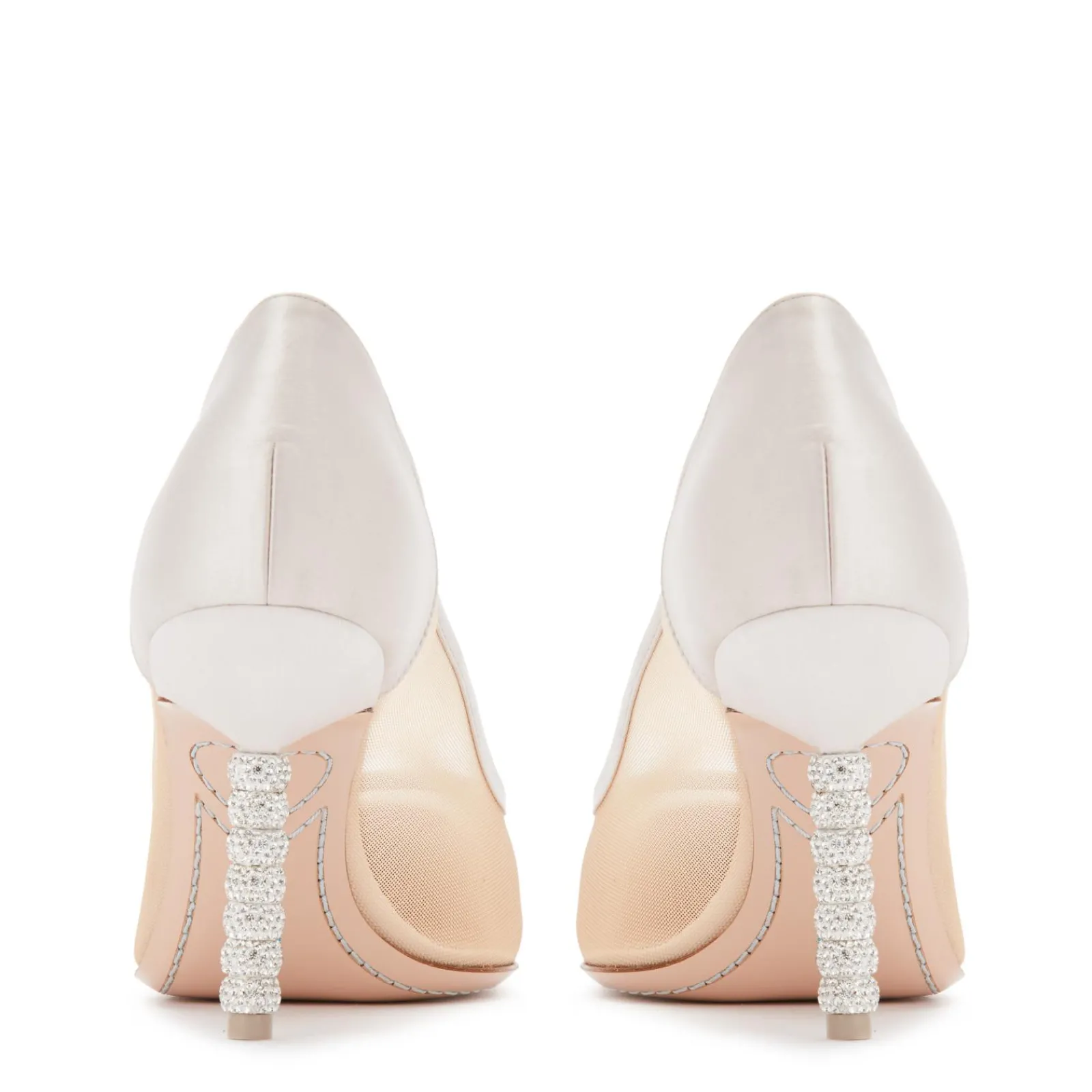 Sophia Webster JASMINE CRYSTAL MID PUMP< BRIDAL|PUMPS