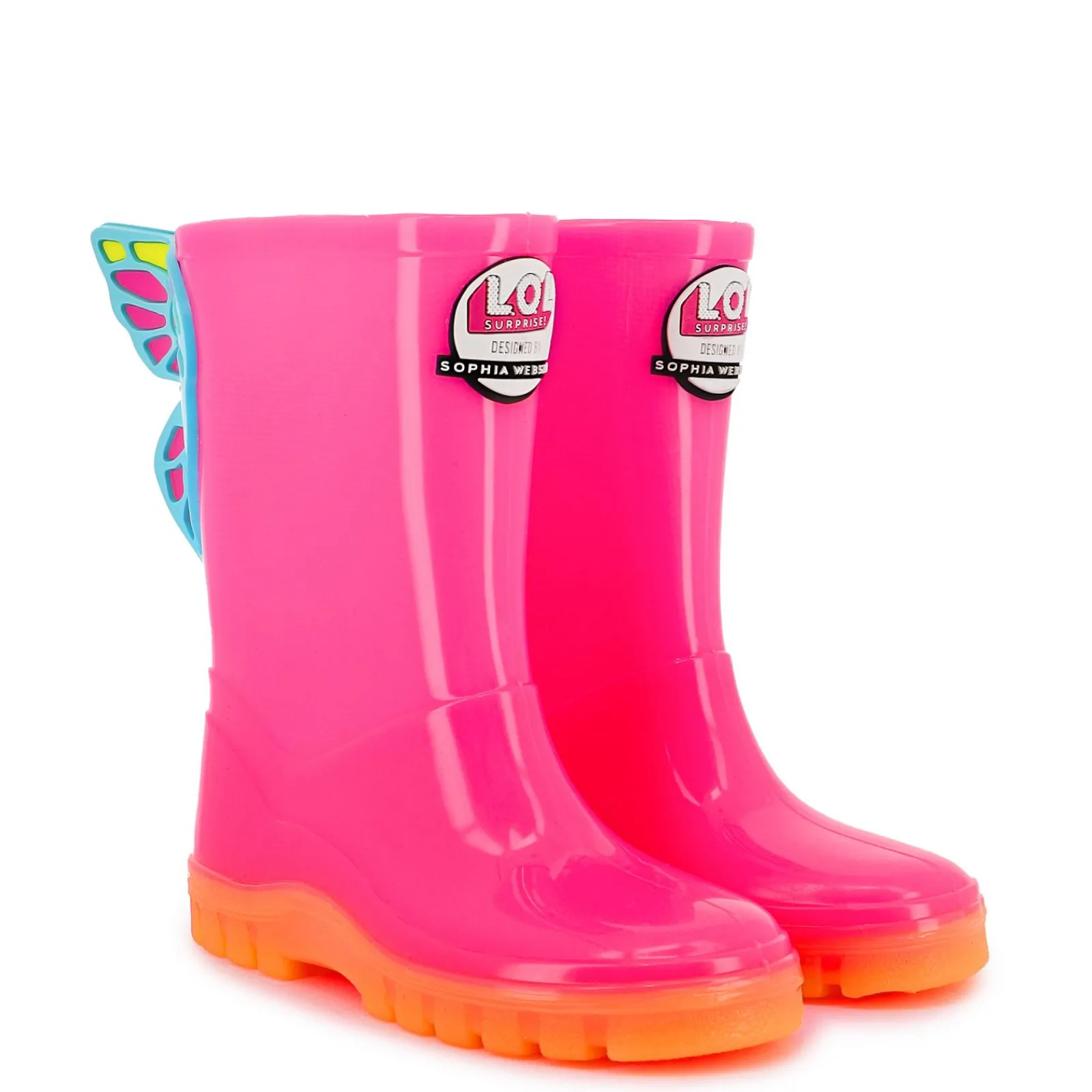 Sophia Webster Neon QT Butterfly Welly< SW X LOL! SURPRISE COLLAB|MATCHING MUM & MINI